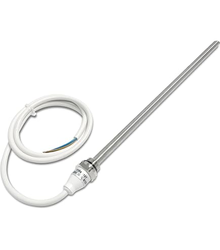 CINI Verwarmingselement Cartridge Heater Type GT Wit 1200W met Elektronische Temperatuurregelaar voor Radiator Handdoek Radiatoren