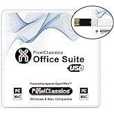 Office Suite 2025 on USB | Compatible with Microsoft Office 2024 2021 365 Word Excel PowerPoint | Lifetime License & Free Upd