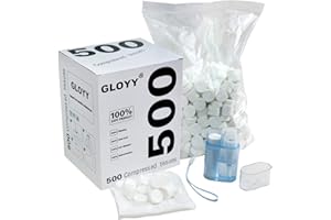 GLOYY Lot de 500 mini serviettes compressées douces biodégradables avec distributeur de transport gratuit, portable pour la maison, la beauté, le camping, les accessoires d'extérieur (22,4 x 24,1 cm)