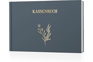 ‎BIROYAL BIROYAL Kassenbuch A5-120 Seiten Haushaltsbuch, Budget Planner & Kassenbücher - Einnahmen Ausgaben Buch - Haushaltsbuch zum Eintragen - Kassenbuch Kleinunternehmer- Finanzplaner (Morandi-Blau)