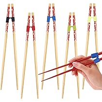 Bacchette Di Addestramento Per Bambini - 4 Paia Riutilizzabili Con