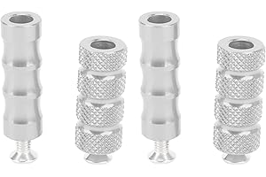 EIMSOAH Motorbike Shifter Peg,Motorcycle Knurled Shifter Peg Anti Skid Gear Shift Brake Lever Foot Pegs Pedal,6mm Hole Motorcycle Brake Footpegs Footrest Foot Pedal Universal for