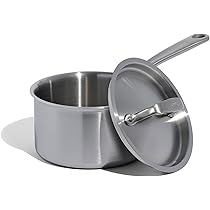 Padella Saucier In Acciaio Inox 3 Quarti - Made In Italy, 5 Strati, Per Induzione (25.4 Cm)
