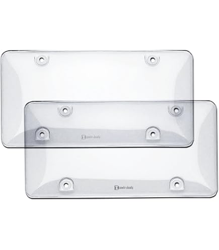 APDOMU Clear License Plate Covers With Straps - UV Protective Shields For Any U.S. License Plate - View #14