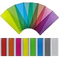 Realure 16 Pcs Upgrade Multi-Coloured Dyslexia Overlays, Large Reading Ruler Fast Guided Reading Strips Coloured Dyslexia Aids for Children Dyslexia Reduce Visual Stress Irlens Syndrome and ADHD