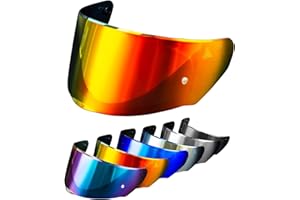 PSLER Visiera per Casco per LS2 Outer FF320 Rapid FF353 Assault FF328 Stream FF800,Visiera Colorata Accessori per Casco da Moto Ricambio(Rosso Intenso)