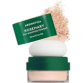 AROMATICA Rosemary Powder Dry Shampoo 10g / 0.3oz - Travel Size Dry Shampoo with Panthenol and Biotin for Hair | No Sprays or