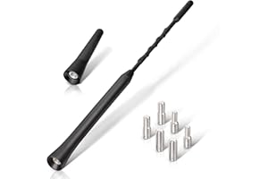 Eightwood Antenna Auto FM DAB Mini Antenna Auto Corta 6,5cm + 23cm Antenna Auto sul tetto Antenna Autoradio Antenna per Auto Antenna Auto Universale con Forte Funzione di Ricezione FM/DAB