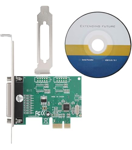 Carte Mini PCIe Port Parallèle LPT DB25 - Chipset WCH CH384L - Compatible Windows 7 à 11 - Format Full Size