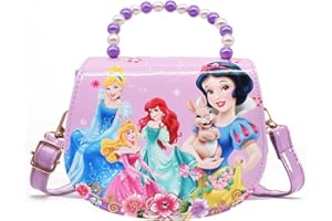 Syijupo Sac à Bandoulière de Dessin Animé, Princess Mini Sac Bandoulière,Sangle Réglable Sac à Bandoulière pour Fille, Sac a Main Petite Fille Mignonnes, Sac à Dos pour Fille de Voyage