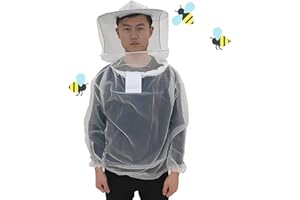 GUSENGO Tuta Apicoltore - Tuta professionale per apicoltura, tuta protettiva professionale per uomo e donna, abbigliamento ape, antivespe attrezzature per apicoltori