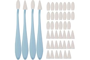 HAOJIAHO 4 Stück Schwamm Radierstift, Zeichnung Papierwischer Set mit 40 Ersatz Schwammköpfen, Skizze Zeichenwerkzeuge, Spezielle Hochglanz Detail Radierstifte für Kunststudenten und Maler, Zeichnen Zubehör