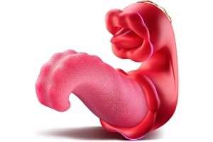 Vibrator vuxen sexleksak för kvinnor 4 i 1 tungvibrator dildo tungläckage sexleksak analklitoris bröstvårta vibratorer kvinnliga par sexleksaker