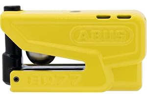 ABUS Bromsskivlås Granit Detecto XPlus 8077 2.0 – motorcykellås med larm och intelligent förlarm – av härdat stål – för att s