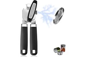FACIACC Manual Can Opener with Magnet, 3 in 1 Stainless Steel Tin Opener with Non-Slip Handle, Effortlessly Open Cans, Heavy Duty, Suitable for Elderly with Arthritic Hands