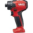 Hilti SFD 2-A12 Cordless Screwdriver, Subcompact (127 mm Long), Lightweight (0.666kg), 1/4" Hex Drill Driver, 1600 RPM, 34Nm Torque, Brushless, 12V, Bare Tool (2200056)