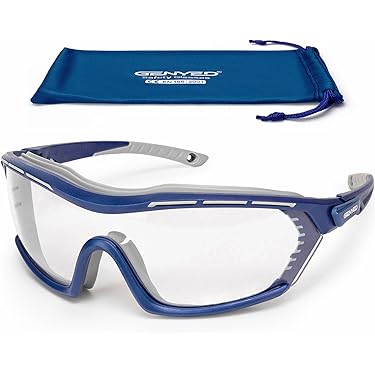 Cadre De Couleur Bleu Lunettes De Sécurité Anti-buée Et Anti-UV Pour