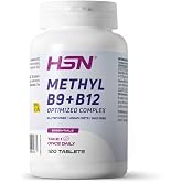 HSN Methyl Complex B9 + B12-120 Tablets | Vitamin B12 and Active Folic Acid. Methylcobalamin and Methylfolate. Energy, Immune