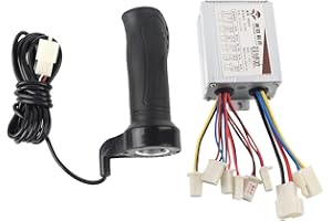 PILIPANE Contrôleur de vitesse brossé de moteur 500W avec poignée d'accélérateur poignée d'accélérateur de vélo électrique pour tricycle de scooter de vélo électrique(36V),Contrôleur brossé, contrôleur d