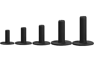 FINGER TEN Golf Rubber Tees for Driving Range Mats Value 5 Pack, Mixed Size or 5 Same Size Durable for Practice Mat Top Holder fit Indoor Outdoor