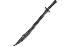 PLAYWELL Artes Marciales Negro Polipropileno Plástico Kung Fu Broadsword Entrenamiento Espada - 37"