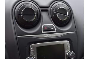 AUTOCOVR Copertura In Acciaio per Alfa_Romeo MITO - 1 Pezzo Interruttori Cornice Inox Metallo Spazzolato Interni Fatto Su Misura Decorazioni Tuning Accessori