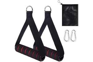 SMYJDMM Einhandgriff, 2 Stück Griffe Für Fitnessbänder, Griff Einhand Kabelzug Einhandgriff Für Widerstandsbänder Expander Bänder Trizeps Trainings Rope Stretch für Home Gym Seilzug Fitness Kraftraining