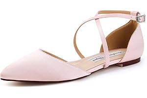 Duosheng & Elegant FC2322 Flach Satin Schuhe für Hochzeit Braut Partei Abendschuhe Hochzeitsschuhe Brautschuhe