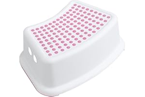 MURMAN Sgabello da bagno, altezza 15 cm, per bambini, con piedini antiscivolo e superficie per bagno, bagno