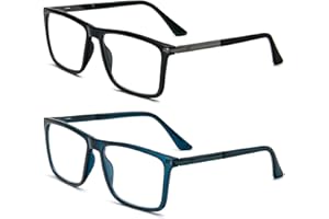 KoKoBin Niebieskie okulary do czytania dla mężczyzn i kobiet, filtr niebieskiego światła komputerowego, pomoc w czytaniu, metalowy zawias sprężynowy, okulary pełnoekranowe
