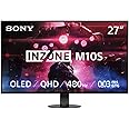 Sony INZONE M10S 27” OLED 1440p Gaming Monitor 480Hz 0.03ms, Low Profile Stand, G-SYNC Compatible, DisplayHDR 400, Anti-Glare, DisplayPort 2.1 (UHBR10), VRR HDMI 2.1, 3-Year Limited Warranty