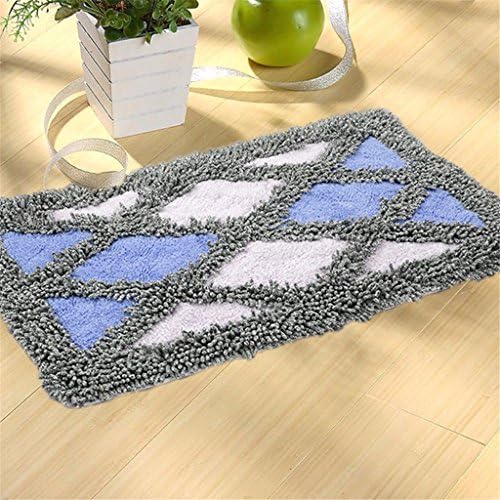 Qianmo-Carpet Mats Mats Mattresses Mats Mats Mats Mats Mats Cushions Kitchen Mats Mats Large Diamond-Shaped Blue 500Mmx800Mm