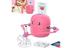 Miaoyak Robot de dessin éducatif interactif, avec 100 cartes et 2 stylos, robot de dessin intelligent interactif vocal pour l'éducation des enfants
