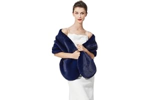 BEAUTELICATE Chal Estola de Pelo Mujer Boleros para Invierno Fiesta Novia Bodas