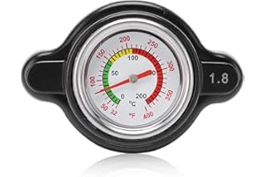 ‎KEENSO Keenso Motorrad Thermometer Kappe, Motorrad Hochdruck Kühler Thermometer Deckel mit Temperaturanzeige 1,8 Bar 1638630001 Hochpräziser Ersatz für CR250R