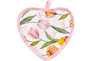 ALMATEX SRL Festa mamma presina cuore- Primavera Estate - Ideale Come Regalo e Decorazione da Tavolo - Made in Italy (TULIPANO ROSA), 5.004