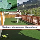 Altura aproximadamente 2 mm Alfombra Moqueta imitación césped con Plots césped sintético., 0,80 m x 2 m
