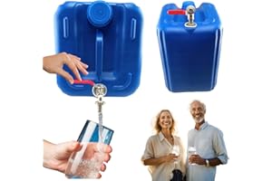 Anwicar Bidon d'eau avec Robinet - Réservoir d'eau Camping 20l - Camping Jerricane d'eau - Réservoir d'eau Fraîche - Bleu