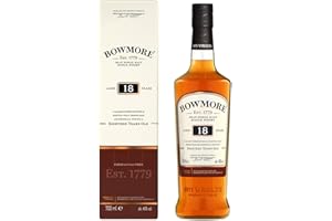 Bowmore 18 ans Islay Single Malt Scotch avec étui, Whisky Écossais 43% - 70cl