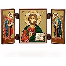 Icona Ortodossa In Legno Pietro E Fevroniya 15x18 Cm – Dettagli Dorati E Stampa Di Alta Qualità