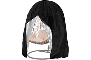 SPRINGOS Housse de Protection pour chaises de Jardin Housse pour Fauteuil Suspendu œuf, Anti-UV Coupe-Vent imperméable