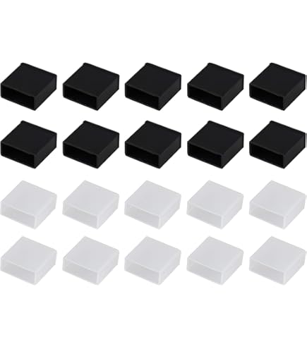 Heyiarbeit Lot De 10 Bouchons De Protection En Silicone Pour Port HDMI - Noir