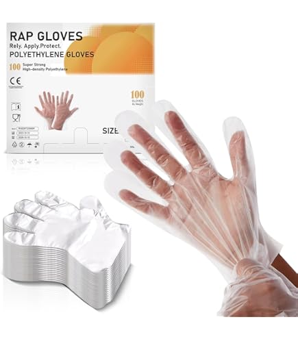 Disposable Food Safe Textured Blue PE Plastic Polythene Gloves