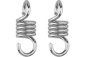 PUCSIQ 2 Stuck Zugfeder Hängesessel Schwingfeder Schwingfeder für Hängesessel Hängematten Feder für Sandsack Hängesessel Frühling Garten Hängematten Zubehö Feder 500kg