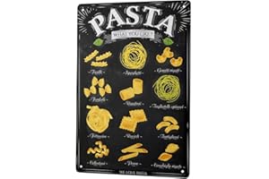 LEOTIE SINCE 2004 Plaque En Métal Métallique Poster Mural tin sign Rétro Enregistrez-Vous Pâtes alimentaires