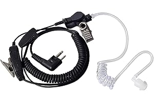 HYS Walkie Talkie Earpiece with Mic Acoustic Tube Security Bodyguard Headset Compatible with Motorola CLS1110 CP200 CP040 CP1200 GP300 2 Way Radio