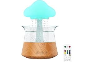 KEYET Air Humidifier,Rain Cloud Humidifier Aroma Diffuser Micro Humidifier Portable Mini Humidifiers Aromatherapy Essential Oil Diffuser Desk Fountain for Sleeping Relaxing Mood