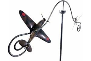 SK STYLE Wind Spinner Windmill Garden Stake - RAF Spitfire