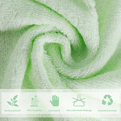 6er Pack Baby Waschlappen Super weich 25/25cm 100% Bambus-Baumwolle, von Future Founder - 2