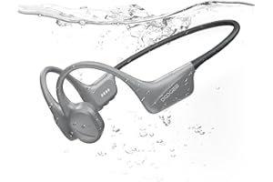 DOOGEE Knochenschall Kopfhörer, IP68 Wasserdicht Schwimmen Kopfhörer, Bluetooth 5.4 Sportkopfhörer, 32GB MP3 Player, Hautfreundliches Silikon, Open-Ear für Laufen, Radfahren, Fitness